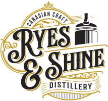 Ryes and Shine Craft Distillery logo.