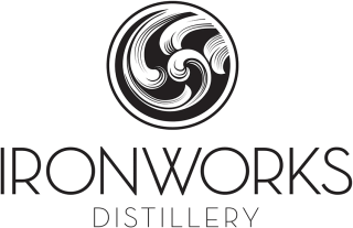 Ironworks Distillery logo.