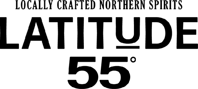 Lattitude 55 Distillery logo.