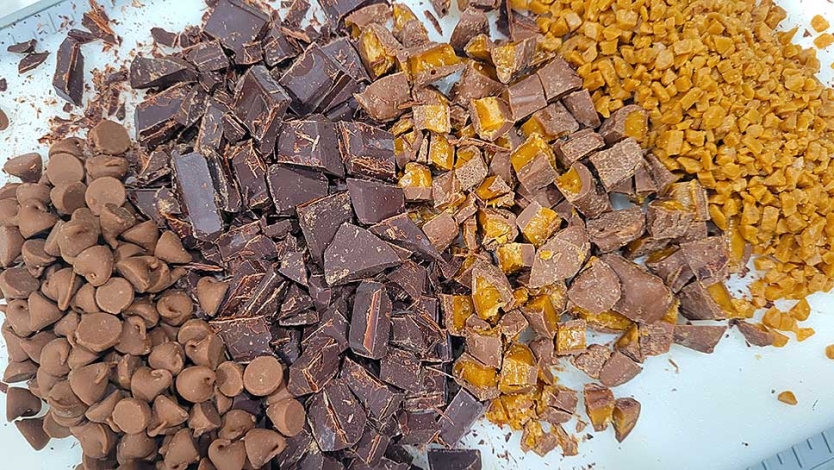 Chocolate and toffee.